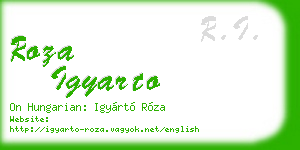 roza igyarto business card